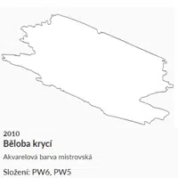 Akvarelová barva Umton 2,6ml – 2010 běloba krycí