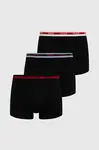 Boxerky HUGO 3-pack pánské, černá barva, 50534694