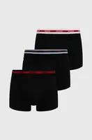 Boxerky HUGO 3-pack pánské, černá barva, 50534694