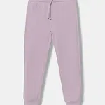 Dětské bavlněné tepláky United Colors of Benetton fialová barva, 3J68CF02H