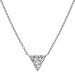 Hot Diamonds Třpytivý stříbrný náhrdelník s diamantem Stellar DN173