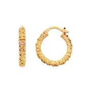 Hot Diamonds Půvabné pozlacené náušnice kruhy s diamanty Jac Jossa Hope DE685