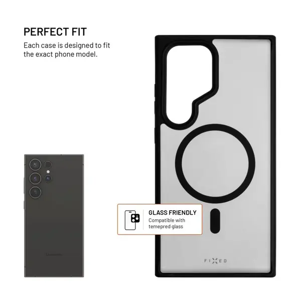 Zadní kryt FIXED MagMisty s podporou Magsafe pro Samsung Galaxy S24 Ultra, černá