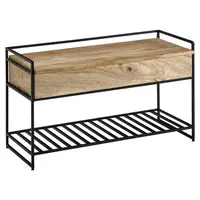 MID.YOU ŠATNÍ LAVICE, hnědá, mangové dřevo, 90/52/38 cm