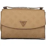 GUESS JEANS WOMEN&#39;S BAG BEIGE