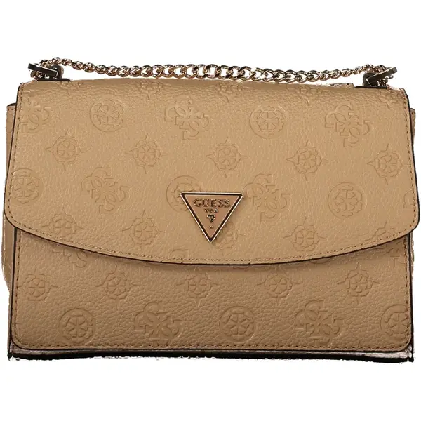 GUESS JEANS WOMEN&#39;S BAG BEIGE