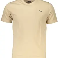 Béžové pánské triko s krátkým rukávem