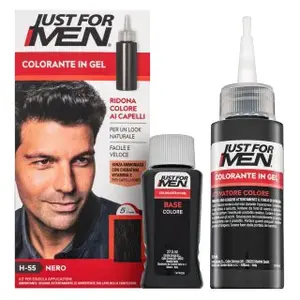 Just For Men Gel Color barva na vlasy pro muže H55 Natural Real Black