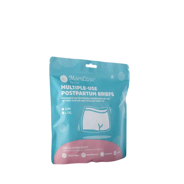 MOMCARE Poporodní kalhotky pro více použití vel. L-XL 4 ks