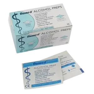 ROMED Alcohol Preps Dezinfekční tampony - čtverečky 100 ks