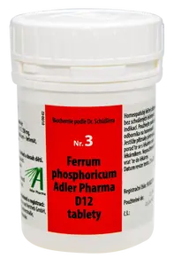 ADLER PHARMA Nr.3 Ferrum phosphoricum D12 400 tablet