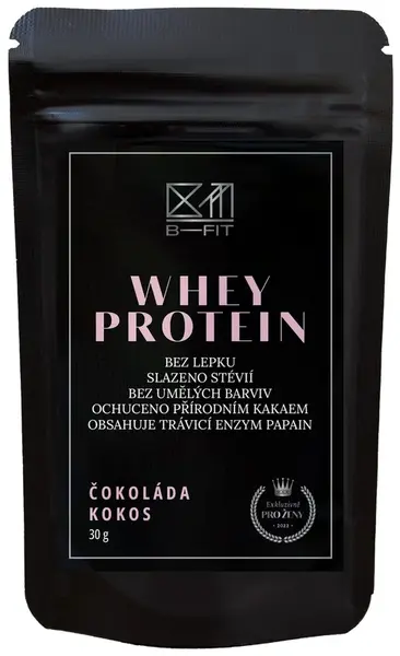 B-FIT CLUB Whey Protein Exclusive Čokoláda-kokos 30 g