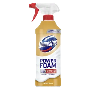 DOMESTOS Power Foam Citrus Blast Pěnový čistič toalet a koupelen 435 ml