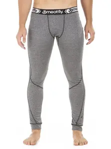 Meatfly pánské termo kalhoty Danny Grey Melange | Šedá | Velikost L