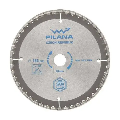 Kotouč pilový na dřevo TCT 165 x 2 x 20 mm, 48 zubů, PILANA