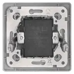 Přepínač sériový, dvoutlačítkový, bílý