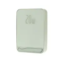 Metal Magsafe bezdrátová Powerbanka se stojánkem, 5000mAh, PD20W, bílá