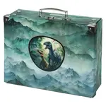 Skládací školní kufřík Dino s kováním