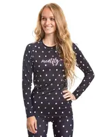 Meatfly dámské termo tričko Capa Black Dots | Černá | Velikost S