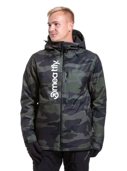Meatfly pánská SNB & SKI bunda Manifold Rampage Camo | Maskáč | Velikost L