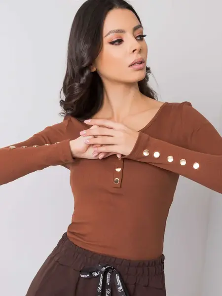 Blouse-RV-BZ-6065.80P-dark brown