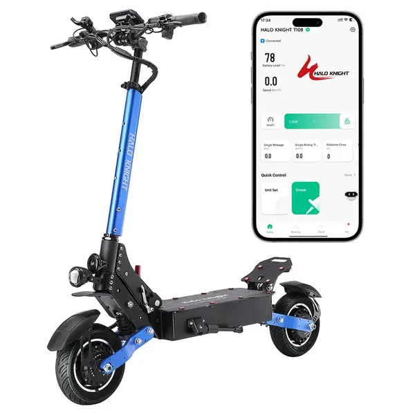 Halo Knight T108 Electric Scooter 10 inch Road Tires