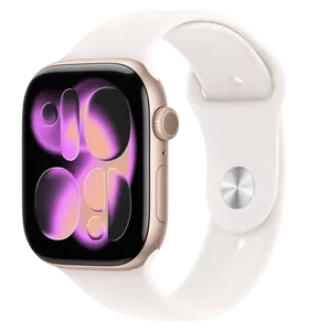 APPLE Watch 11 GPS 46mm Rose Gold Aluminium Case with Light Blush Sport Band - S/M