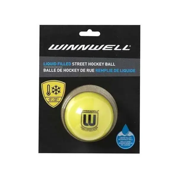 WINNWELL BALÓNEK (CARDED) Hokejbalový míček, žlutá, velikost