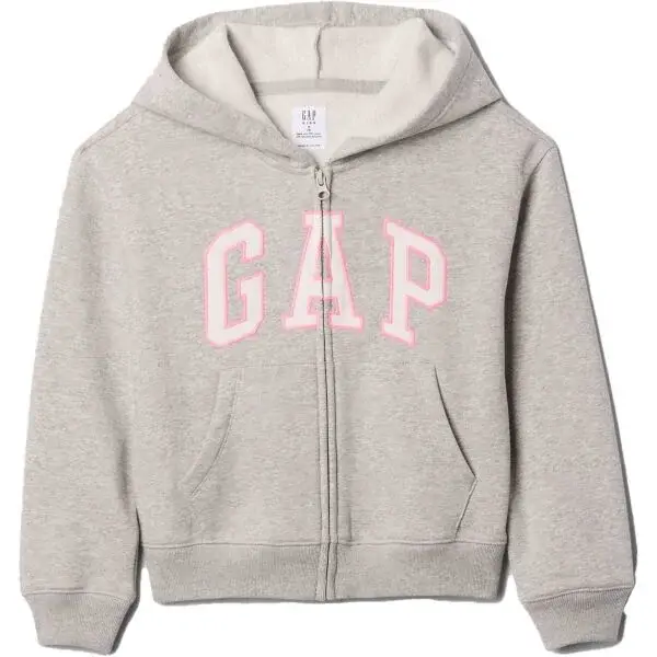 GAP V-BAS HERITAGE FZ Dívčí mikina, šedá, velikost