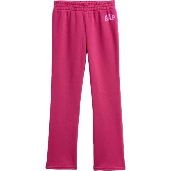 GAP V-BOOTCUT LOGO PANT Dívčí tepláky, růžová, velikost