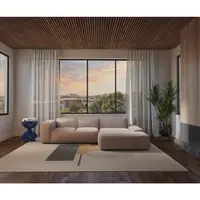 MID.YOU ROHOVÁ SEDAČKA, textil, béžová