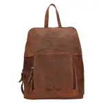 Vintage dámský kožený batoh Greenwood Anites - hnědá