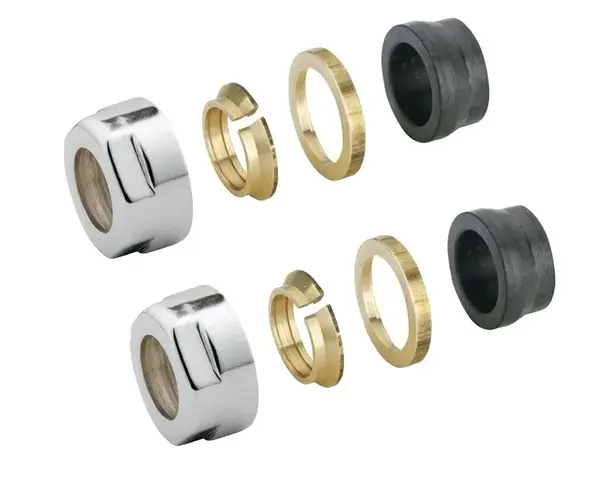 Sapho Příslušenství - Svěrné šroubění pro měď 15 mm, broušená nerez CP6515