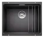 Blanco Etagon 500 - Silgranitový drez, 53x46 cm, s pojazdmi, antracit 522227