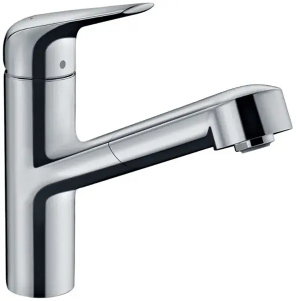 Hansgrohe Focus M42 - Dřezová baterie M4214-H150 s výsuvnou sprškou, sBOX, chrom 71829000