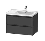 Duravit Ketho.2 - Umývadlová skrinka, 55x78x46 cm, 2 zásuvky, grafit mat K25286049490000
