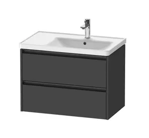 Duravit Ketho.2 - Umývadlová skrinka, 55x78x46 cm, 2 zásuvky, grafit mat K25286049490000