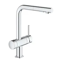Grohe Minta - Dřezová baterie s výsuvnou sprškou a uzavíracím ventilem, chrom 31558000