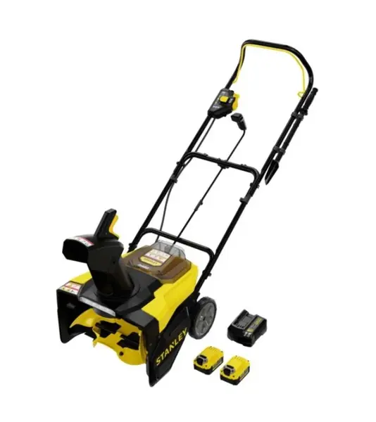 Stanley - 18V AKU sněhová fréza, 2x aku 6,0 Ah Li-Ion, nabíječka SCSNP460R2-QW