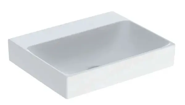Geberit ONE - Umývadlo na dosku, 50x40x14 cm, bez prepadu, bez otvoru na batériu, KeraTect, biela 505.031.01.6