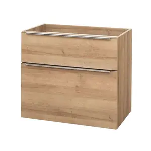 Mereo Mailo - Umývadlová skrinka 81x70x48 cm, 2 zásuvky, dub CN521S