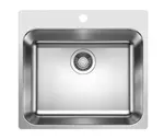 Blanco Supra 500 - Drez, 54x50 cm, kefovaná nerezová 526354