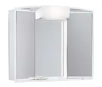 Aqualine Angy - Zrkadlová skrinka 59x50x15 cm, biela 541202