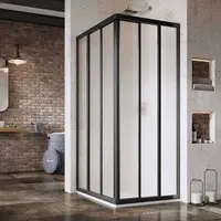 Ravak Supernova - Sprchové dvere ASRV3-75, 72-74 cm, čierna/sklo Grape 15V303R2ZG