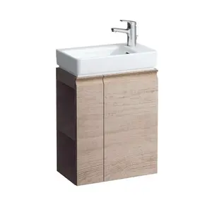 Laufen Pro S - Umývadlová skrinka s dvierkami a bočnou policou vľavo, 47x28x61 cm, svetlý dub H4830020954791