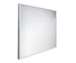 Nimco Zrcadla - Zrcadlo s LED osvětlením, 60x60 cm, hliník ZP 13066