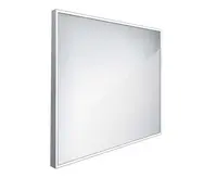 Nimco Zrcadla - Zrcadlo s LED osvětlením, 60x60 cm, hliník ZP 13066