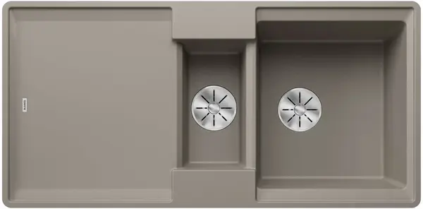 Blanco Adira - Silgranitový drez, 99x49 cm, s ovládaním odtoku a príslušenstvom, InFino, tartufo 527615