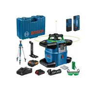 Bosch Príslušenstvo - 18V AKU rotačný laser, dosah 650 m, s prijímačom, statívom a príslušenstvom, 1x aku 4,0 Ah, nabíjačka 06159940PS