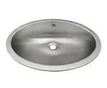 Sanela Nerezová umyvadla - Umyvadlo zápustné 51x39 cm, bez otvoru pro baterii, nerez SLUN 63